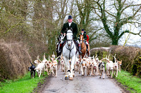 Quorn, visit by the Beaufort hounds, Gaddesby (13th Jan 2019)